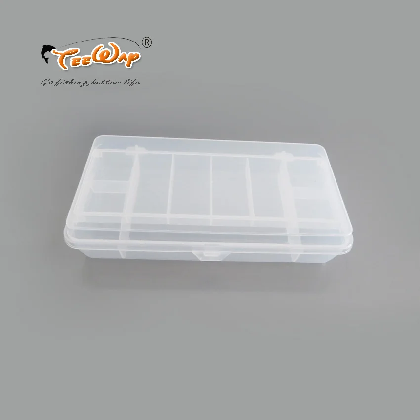 

fishing tackle boxes 2000ps/lot road sub fishing tool box two layers of transparent double-layer halleluyah fishing lure boxes