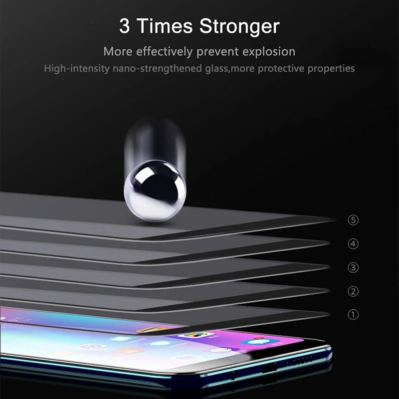 Стекло Raugee для Meizu Note 9 закаленное стекло полное покрытие краев клей Передняя
