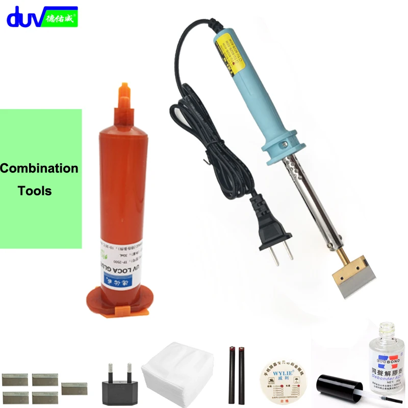 Uv Glue Optical Clear Adhesive Dispergator + Solder Iron Hot Blade