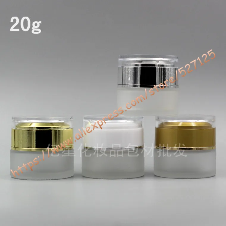 Download 20g clear/transparent frosted glass cream jar with many ... Yellowimages Mockups