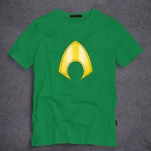 Aquaman Adult T Shirt Men DC Comics Super Hero Fashion T Shirts Top summer Tees Cotton O Neck Tshirt Man Clothing Short Sleeve