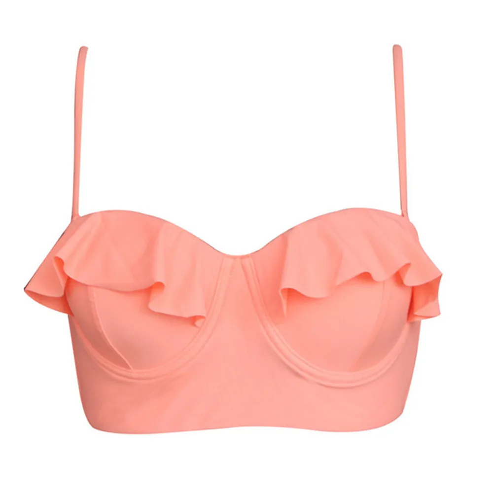 

FORUDESIGNS Brazilian Bikini Top Push Up Padded Two-piece Separates Beachwear Female Swimwear Bra Sexy Women Swimsuit Top 2018
