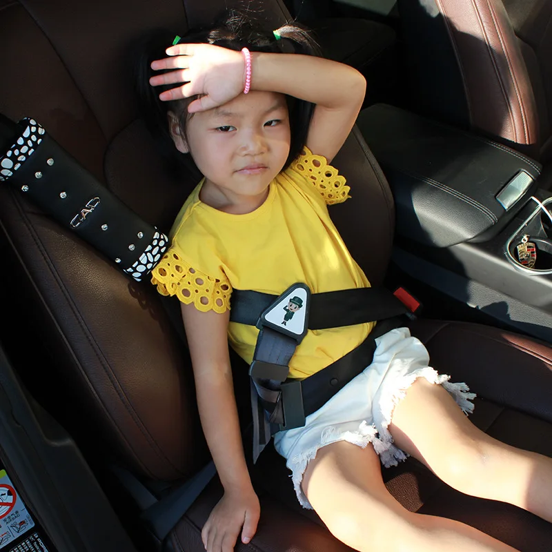 

Youwinme Black Adjustable Toddlers Car Styling Kids Safety Seat Belt Fixed Auto Connection Belts Clip Lock Buckle Strap