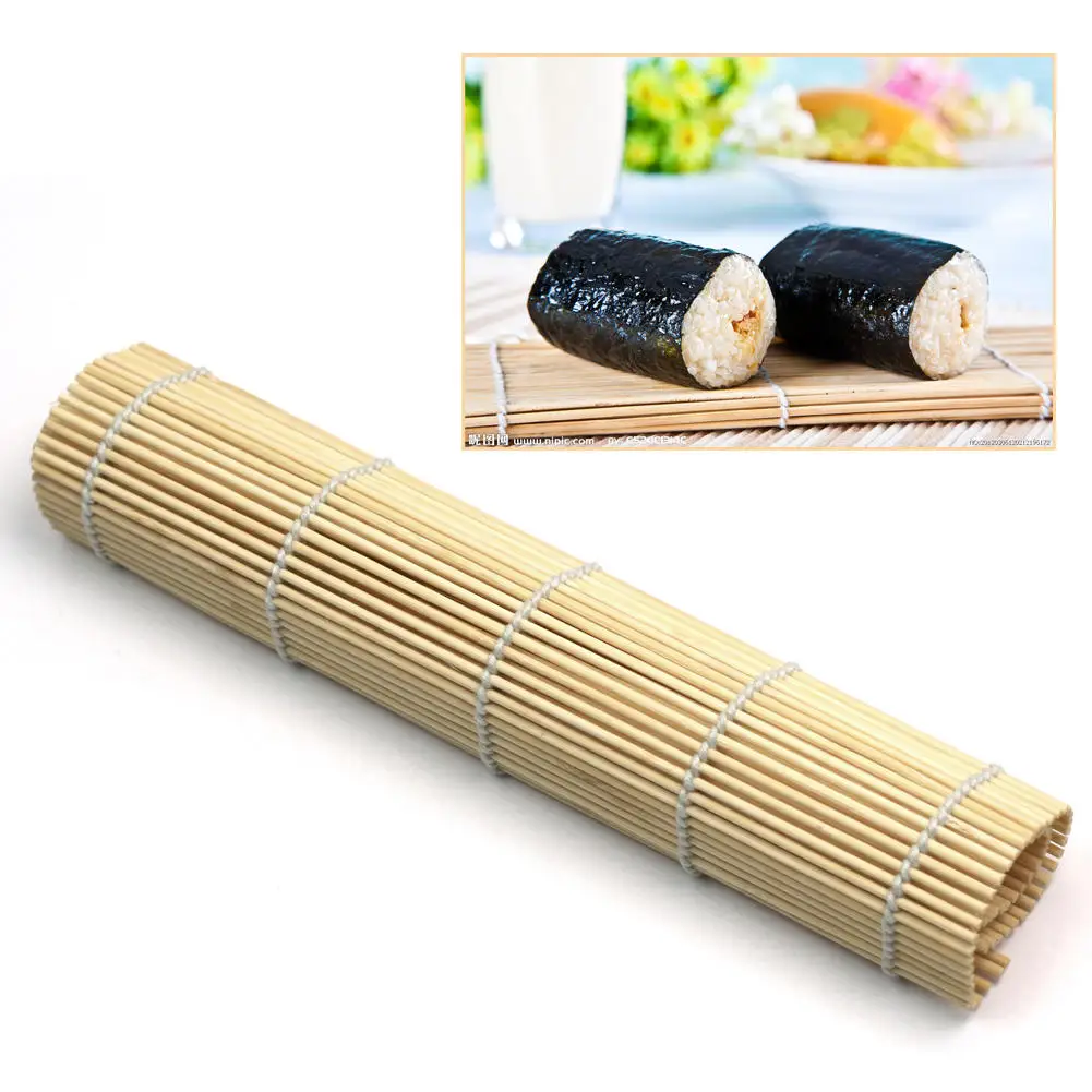 New Bamboo Sushi Rolling Mat Maker Rice Roller Practical DIY Kitchen