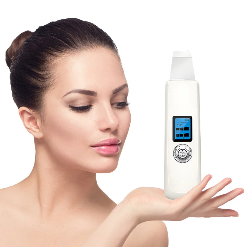 

Ultrasonic Deep Face Cleaning Machine Skin Scrubber Remove Dirt Blackhead Reduce Wrinkles and Spots Facial Whitening Lifting