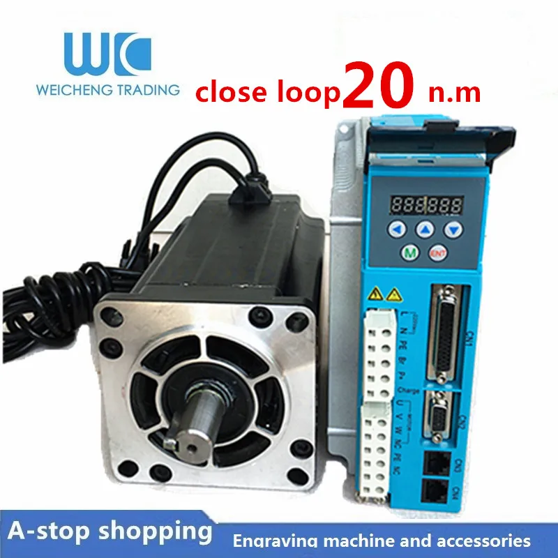 

1set 3 phase NEMA42 20Nm 2830ozf.in Closed loop Stepper servo motor driver kit Hybrid Stepper Motor& 3 phase Hybrid Driver CNC