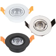 Holofotes led reguláveis de 1w e 3w, minilâmpada iluminada para teto, para balcão de armário, ac110v 220v v v