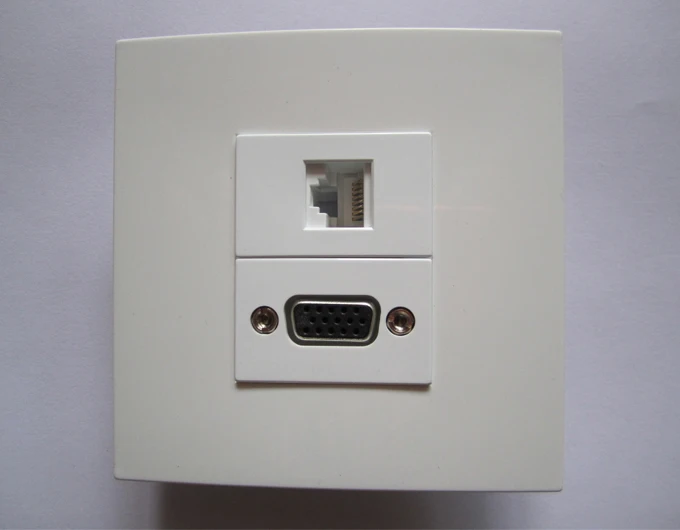 86 style directly plug outlet VGA+RJ45 pic 1