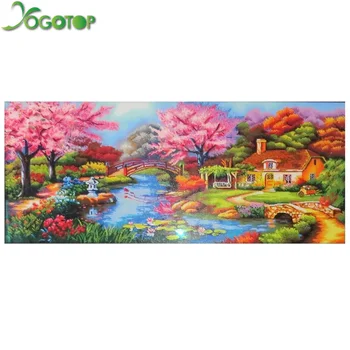 

YOGOTOP DIY Diamond Embroidery Full Diamond Painting Cross Stitch 5D Diamond Mosaic Forest landscape Needlework CV028