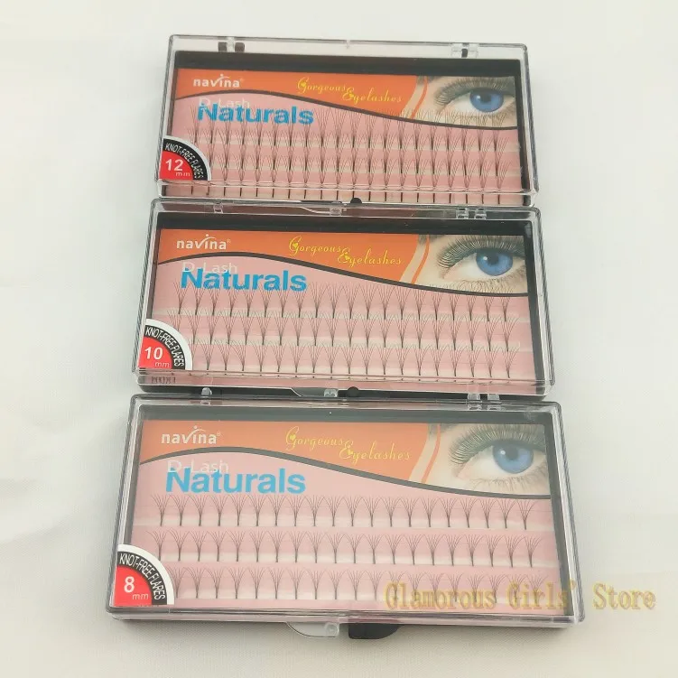 

6D eyelash extension cluster without knot soft individual flare mink eyelash extensions free shipping 8mm/10mm/12mm