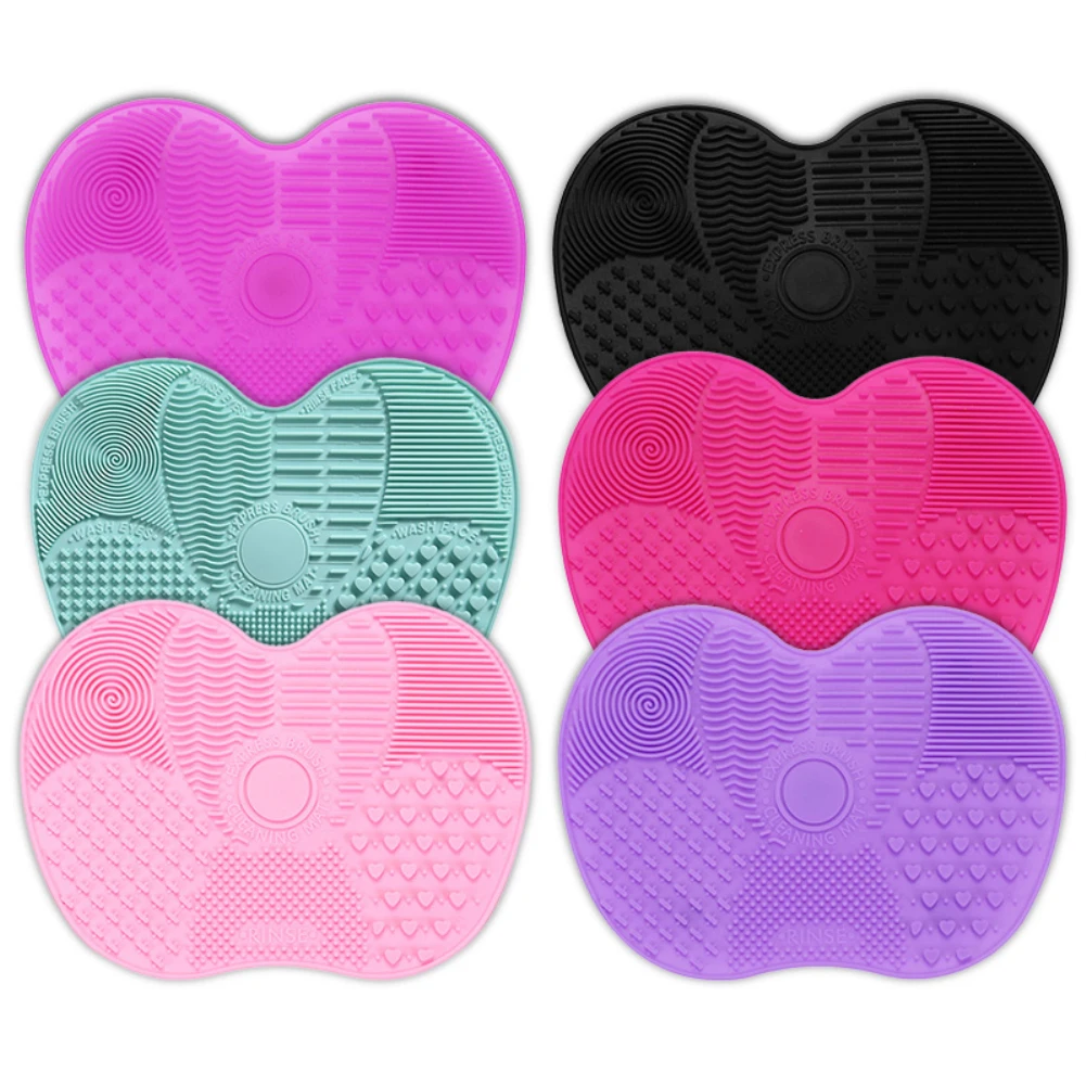 

1PC Silicone Makeup brush cleaner Pad Make Up Washing Brush Gel Cleaning Mat Hand Tool Foundation Makeup Brush Scrubber Board
