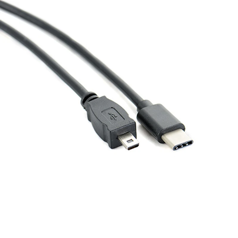 Кабель преобразователь для камеры ult best с USB Type C папа на Mini 8 Pin 2 0 кабель OTG шнур 30 см