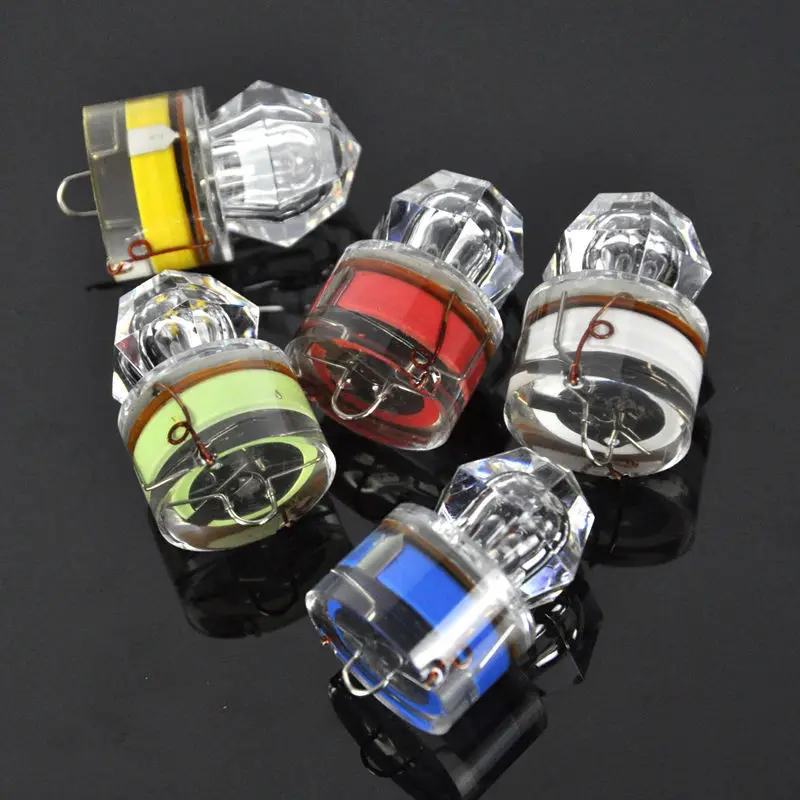 

5Pcs Led Deep Drop Underwater Diamond Flashing Fishing Light Squid Strobe Bait Lure Fish Light Underwater Fishing Gear #8