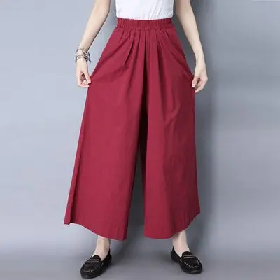 2017-New-Summer-Long-Pants-Red-Black-High-Waist-Plus-Size-Women-Harem-Pants-Cotton-Linen.jpg_640x640