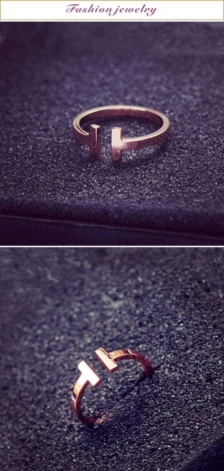 Дешевые кольца с буквами, обручальные кольца H для женщин и мужчин, ювелирные аксессуары из розового золота, Помолвочные модные, горячая Распродажа
