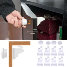 Детские Магнитные защелки для шкафа детские защитные замок для ящика безопасности Невидимые защелки дети Блокировка-замок для шкафов от маленьких детей Systern