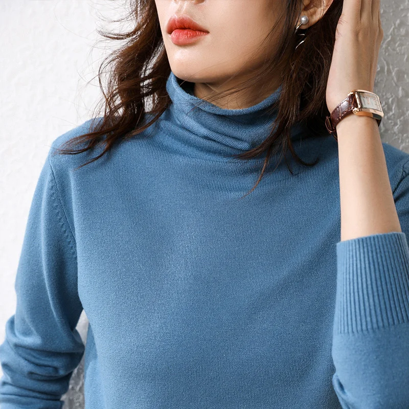 Cashmere sweater woman fashion women turtleneck cashmere sweater women knitted pullover women sweater Casual tops M-XXXL