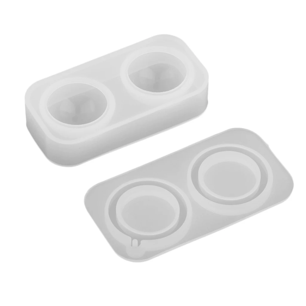 Mini Sphere Ball Shape Pendant Charms with Bail Silicone Mould Resin Casting Mold for DIY Necklaces Bracelets Earrings Jewelry