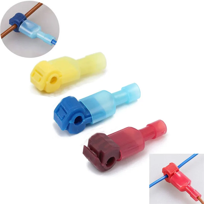 

10Pcs Electrical Wire Connectors Terminals Crimp Terminal Quick Splice 22-10AWG Wire Connectors Terminals Kit