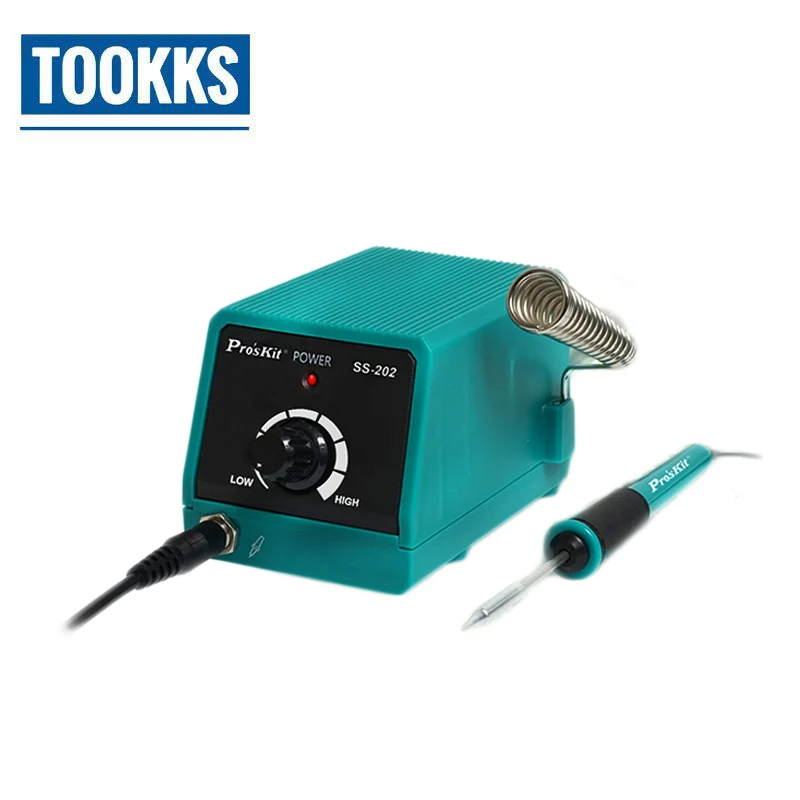 Pro'skit SS-202G Мини паяльная станция и Распайка железа с тонкими железными наконечниками для Bga Rework решение