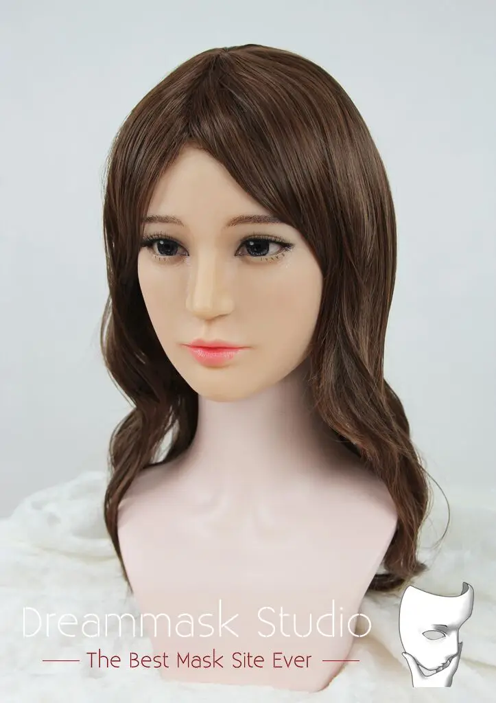 Hui01) дизайн ручной работы кроссдресс силиконовые Половина сексуальные женские Половина лица кигуруми аниме косплей маска кукла трансвестит