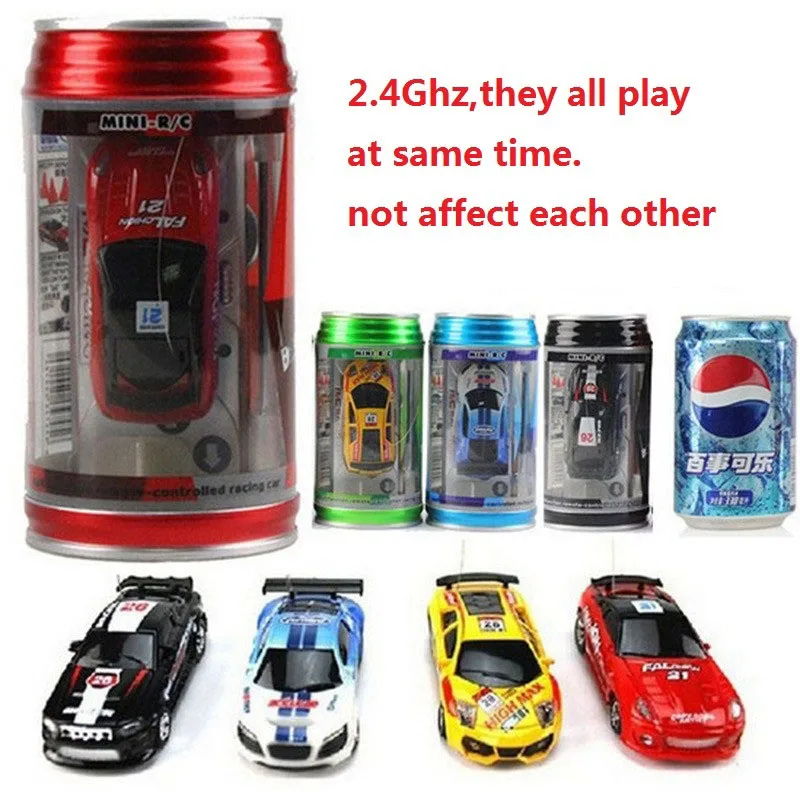 

Coke Can Mini RC Car Hot Sale Radio Remote Control Micro Racing Car 24 colors for Kids Presents Gift RC Models free shipping