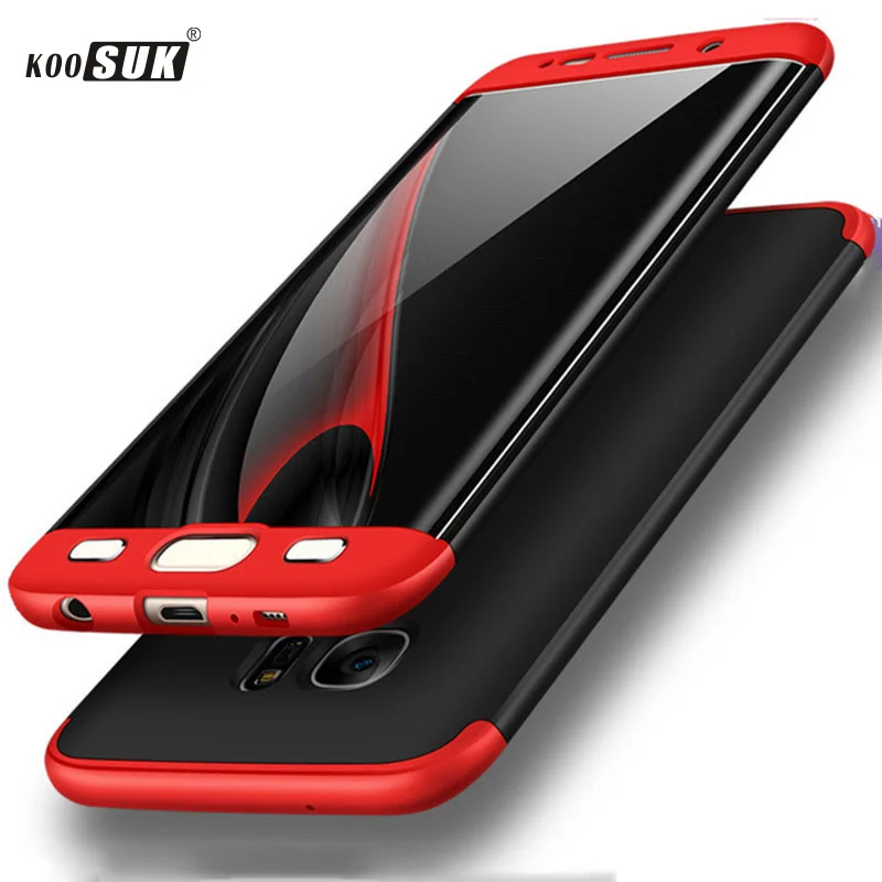 

KOOSUK For Samsung Galaxy S7 Case Luxury Hard PC Ultra Thin 360 Full Back Cover For Samsung S7 Edge Case Protective Cases
