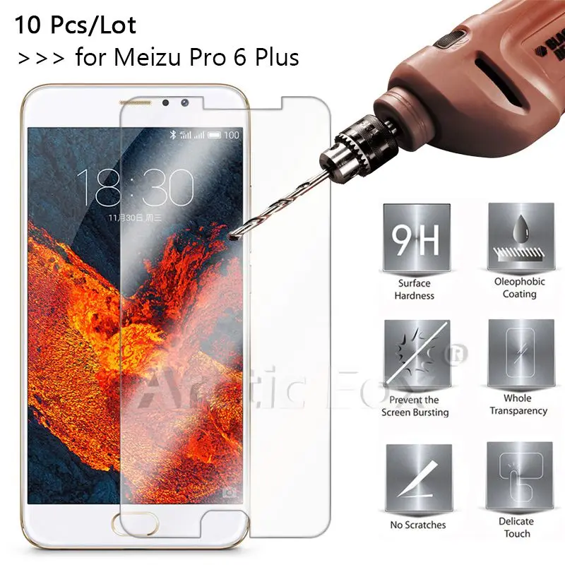 10 шт./лот Премиум Закаленное стекло для Meizu Pro 6 Plus 5 7 дюймовый защитный экран