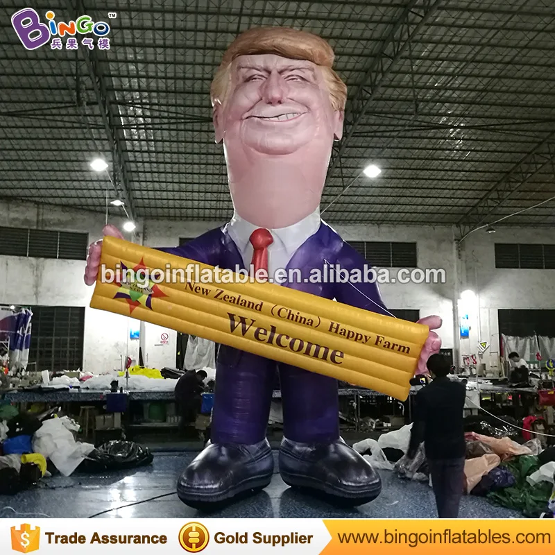 22 фута Гигантский Надувной Дональд Трамп мультфильм для дверного проема Добро
