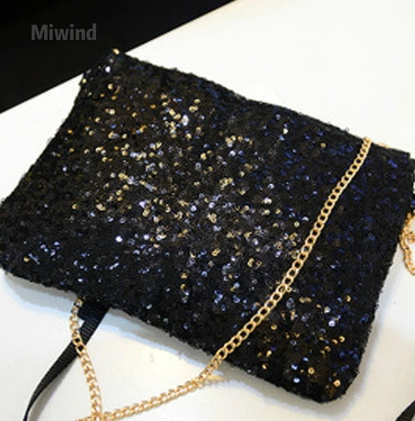 

Women Rhinestone Sequin Evening Clutch Bag Shinning Ladies Day Clutch Purse Chain Handbag Bridal Wedding Party Bag Bolsa Mujer