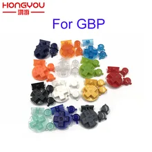 Conjunto de botões de substituição coloridos, conjunto de botões de substituição para gameboy com bolso
