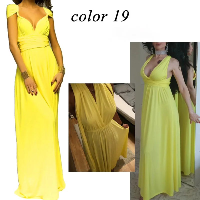 Women's Transformer Convertible Boho Wrap Multi Way Party Long Maxi Dress Sexy Bandage Bridesmaids Infinity Gown Dress