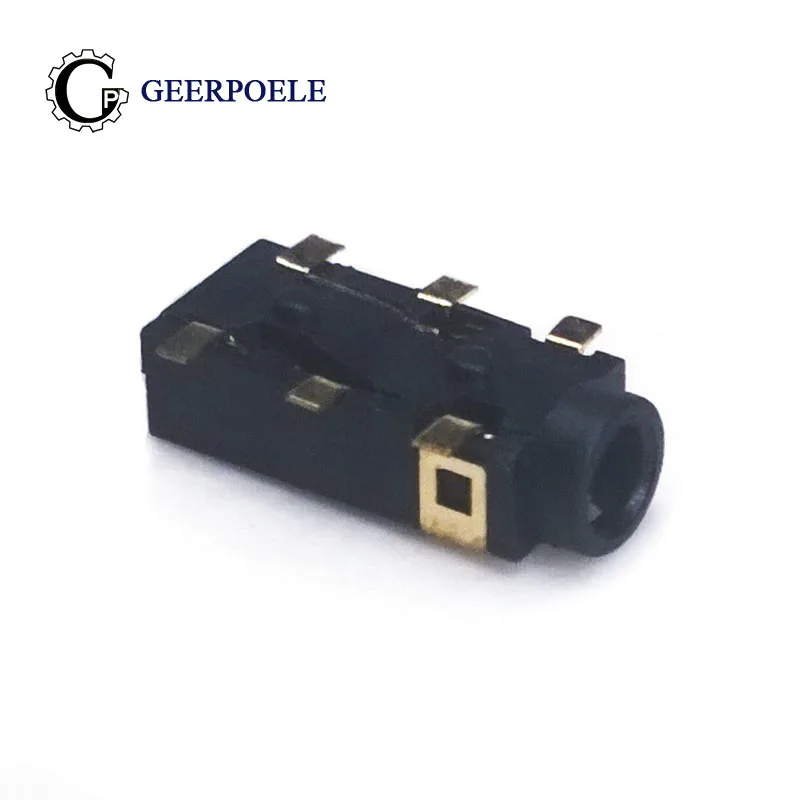 

10 pcs/lot PJ-242 2.5mm 6 Pin SMT 30V 0.5A Headphone Holder Connectors Audio Socket