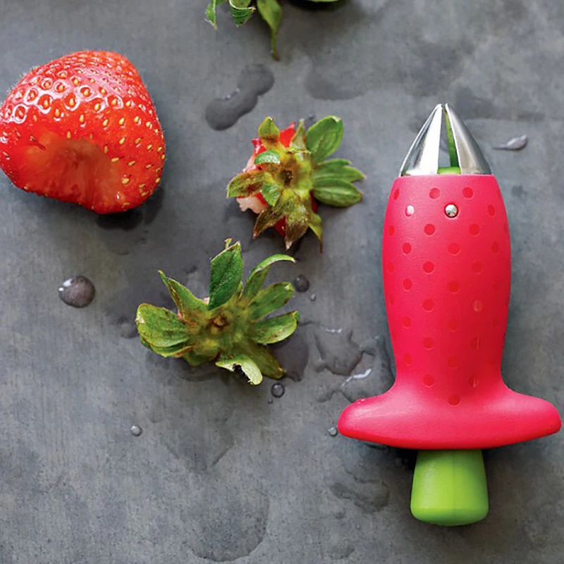 

1Pcs Strawberry Huller Fruit Leaf Remover Tomato Stalks Fruit Knife Stem Remover Kitchen Tool Gadget Kitchen Accessories