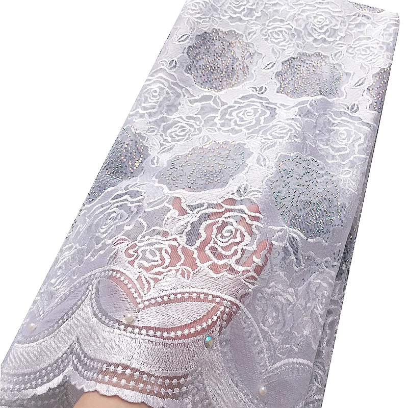 White Lace Fabrics For African Parties
