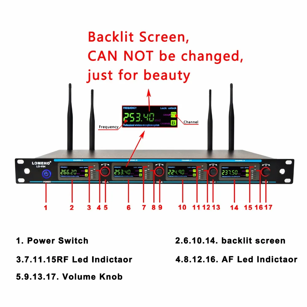 LO-V04H4 11  Wireless Microphones