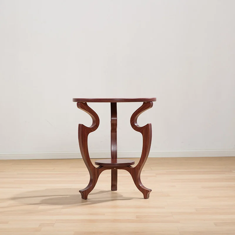 New adurable solid wood tea table Walnut round minimalist modern wooden end table home living room antique furniture M203 New adurable solid wood tea table Walnut round minimalist modern wooden end table home living room antique furniture M203