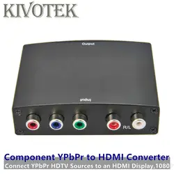 5RCA компонентного видео YPbPr для HDMI адаптер конвертер L/R аудио, HDMI1080p разъем для STB DVD PS3 HDTV шт Бесплатная доставка