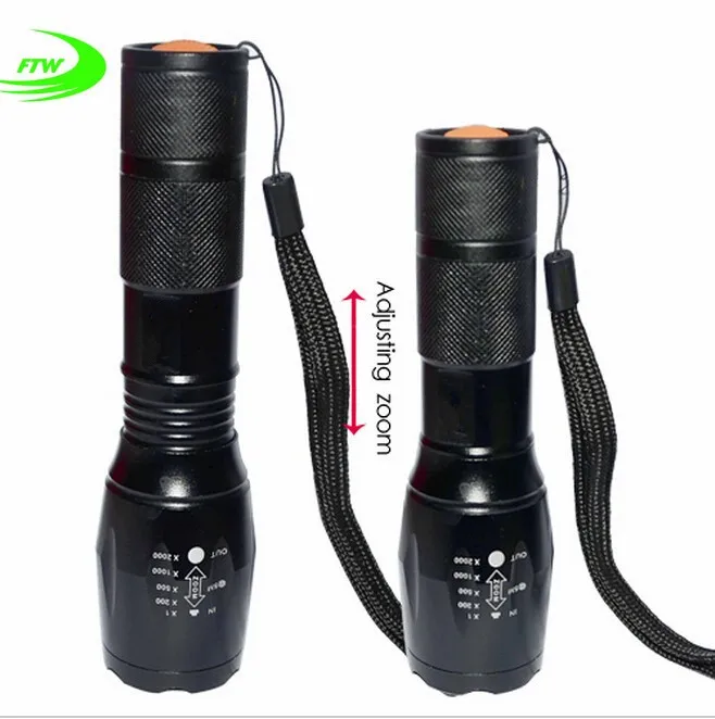 Excellent flashlight T6 led flash light 7W 2000 Lumens 3 Mode high power zoomable waterproof torch lamp flash light 14650 /AAA FL0811 5