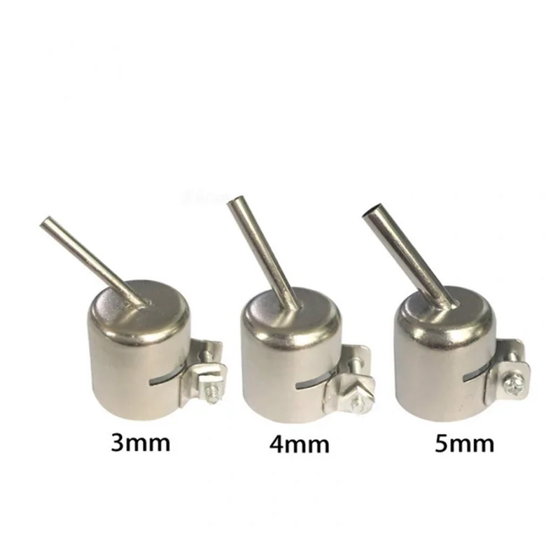 

3/4/5MM 45 Degree Oblique Angle BGA Nozzle Hot Air Gun Nozzles Kit For 850 852 858 878 BGA Solder Rework Station