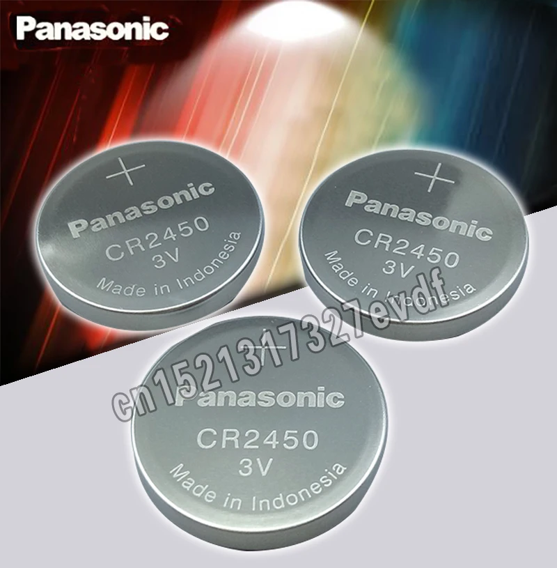 

2PCS Original Panasonic CR2450 CR 2450 3V Lithium Button Cell Battery Coin Batteries For Watches,clocks,hearing aids