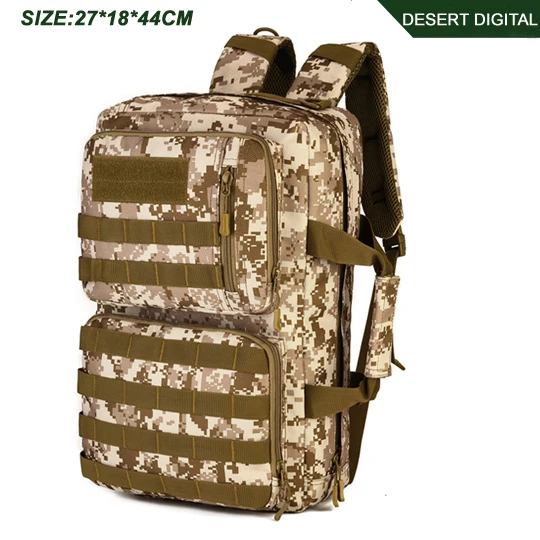 Открытый 35Л спортивная сумка для альпинизма кемпинга 3 использования сумка на плечо треккинг Molle дорожная Сумка военный тактический рюкзак mochila militar - Цвет: desert digital