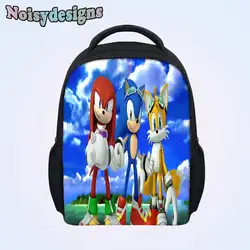 Для мужчин Sonic the Hedgehog принт подростков школьные сумки Дошкольный мини-дети Mochila рюкзак мальчики девочки маленькая сумка школьный