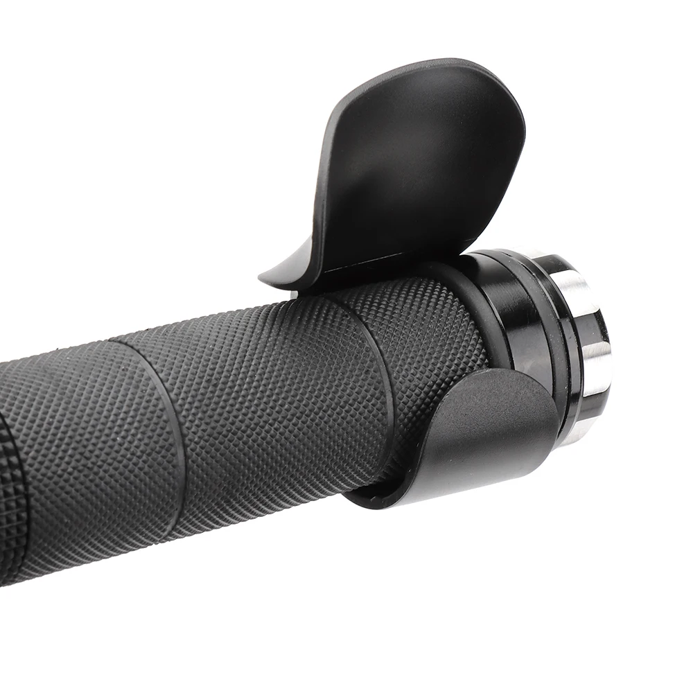 2 piezas negro motocicleta acelerador ayuda Control de Crucero agarre reposabrazos para motocicleta Universal