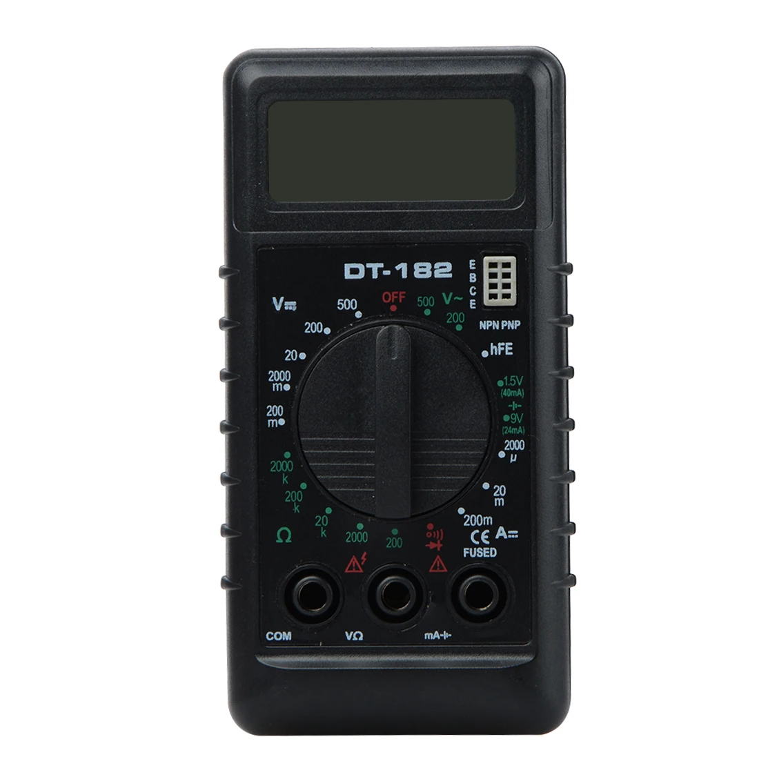

DT182 Extra Mini Digital Multimeter with Buzzer Overload protection Pocket voltmeter Ampere Ohm Meter Test Probe DC AC LCD