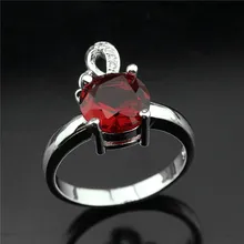 2017 vintage jewelry exquisite 925 silver inlaid crystal ring Modern beautiful ring for the female charm