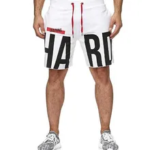 Новинка, стильные мужские спортивные шорты и спортивные штаны, мужские повседневные штаны средней длины