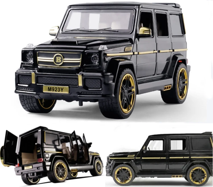 

1/24 BraBus G65 Diecasts Simulation Car Model Alloy Strong Body SUV L=21cm With 6 Doors Open Collective Toys With New Box