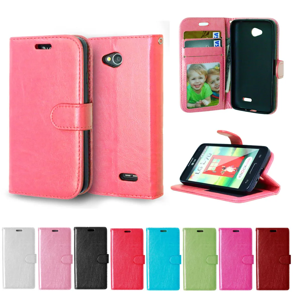 

Case For LG Optimus L70 L 70 65 LS620 D315 D325 D320 D329 D320N Photo Frame Flip Phone Leather Cover For L65 Dual D285 D280 para