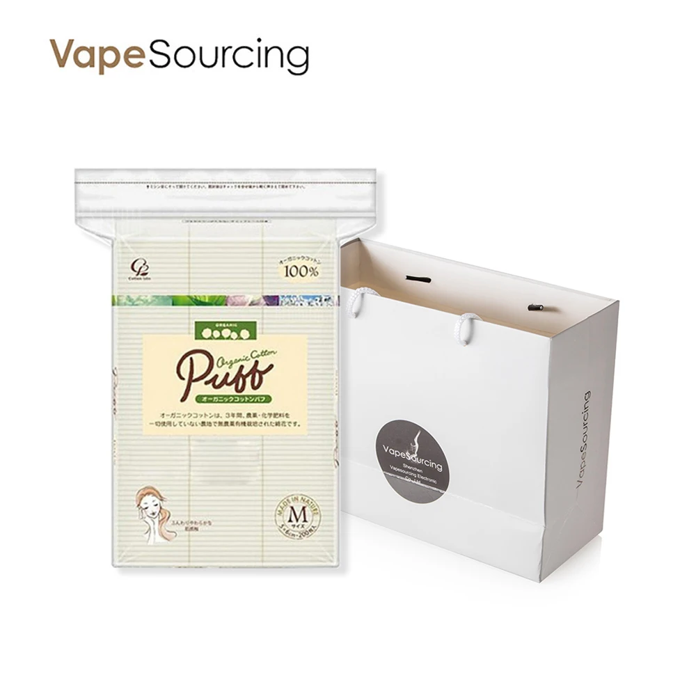 200pc Original Japanese Organic Cotton E Cigarette Koh Gen Do organic Cotton For RDA RBA Atomizer Coil Wick No Bleach Huge Vapor